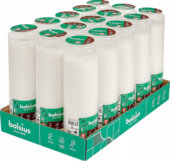 Bolsius Compo RC8 - Celoročné olejové náplne do lampášov, 170 hodín horenia, balenie 15 ks